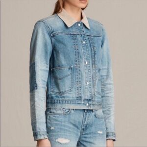 AllSaints Distressed Denim Jacket